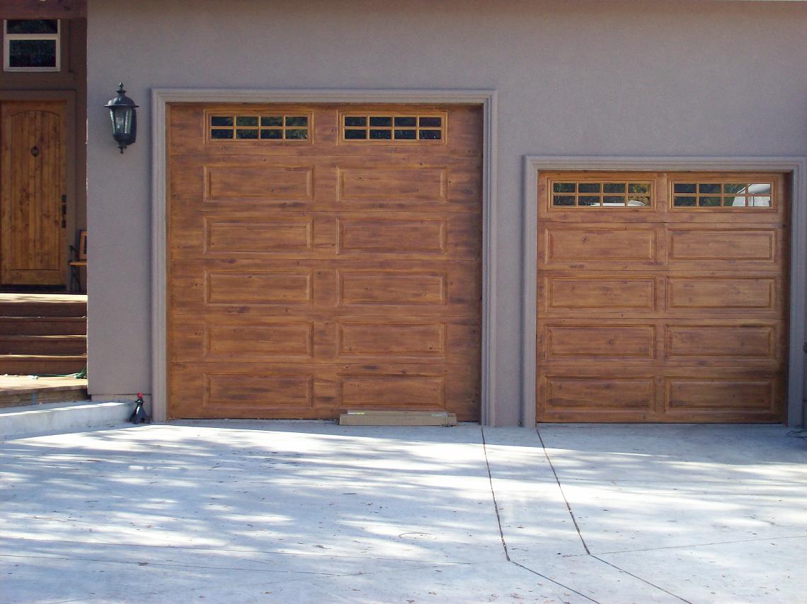 Wood Graining, Paint Garage Doors To Look Like Wood